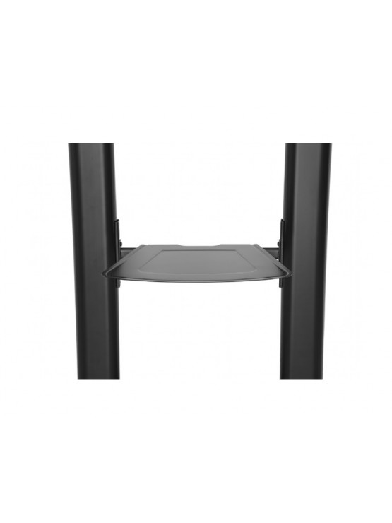 ტელევიზორის სადგამი: Gembird TVS-100T-02 Height adjustable TV floor stand with caster wheels 60" - 100"