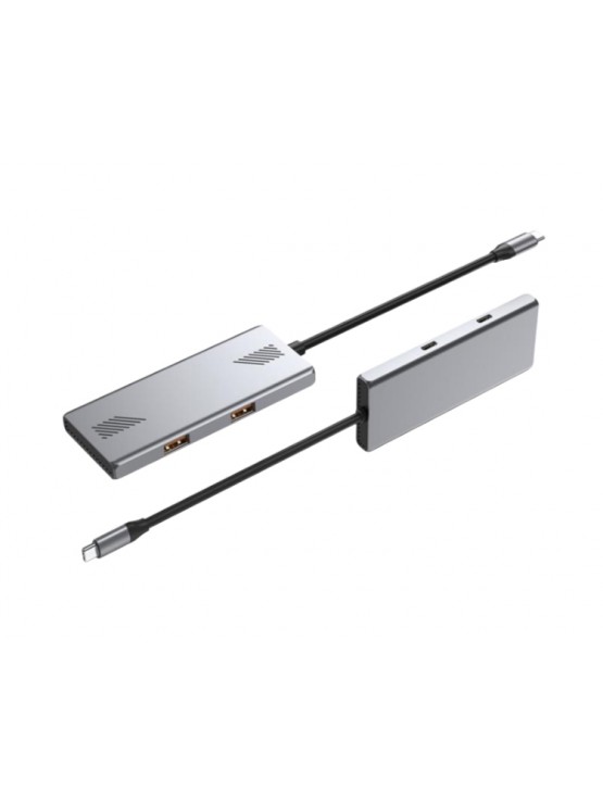 USB ჰაბი: Gembird UHB-CM-U310-A2C2-01 4-port A+C USB 3.2 (Gen 2) USB-C Hub