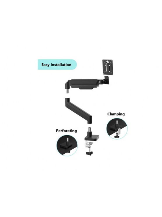 მონიტორის საკიდი: Gembird MA-DA1-04 Full-motion desk display Mounting Arm 17"-32" Black