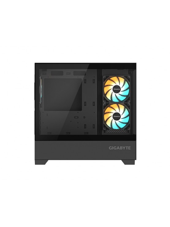 ქეისი: Gigabyte C201P PANORAMIC 3x120mm ARGB Fans Midi Tower Black	