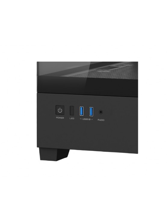 ქეისი: Gigabyte C201P PANORAMIC 3x120mm ARGB Fans Midi Tower Black	