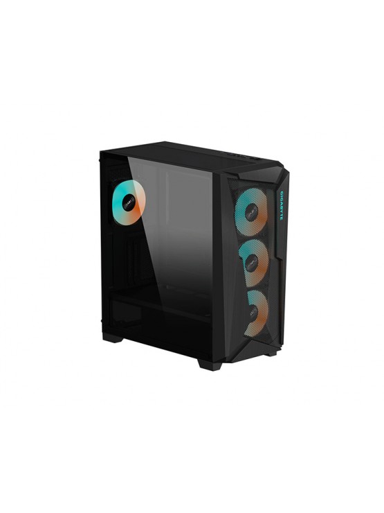ქეისი: Gigabyte C301 GLASS V2 4x120mm ARGB Fans Mid Tower Black	