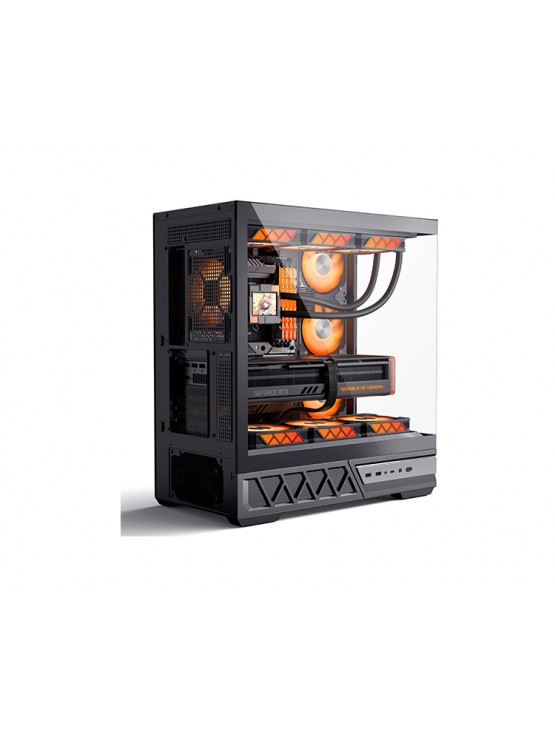 ქეისი: Golden Field BALANCE WORLD 1 Black 7x120mm RGB Fans