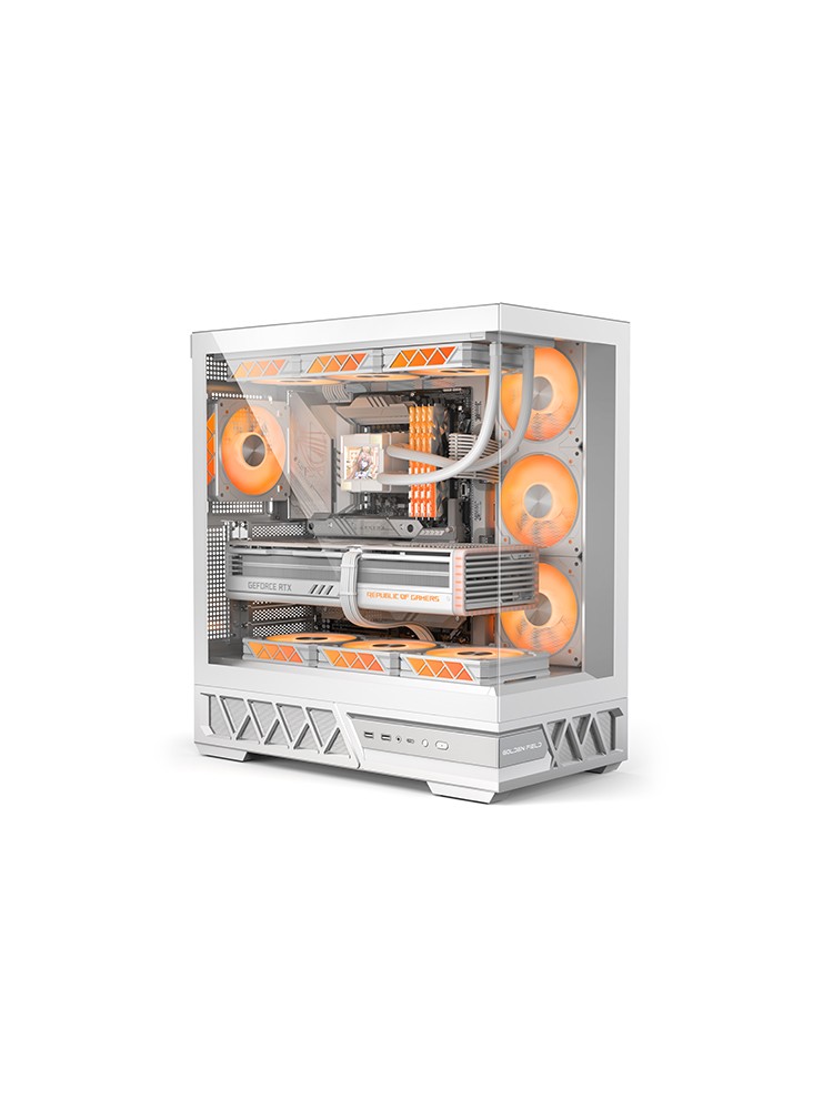 ქეისი: Golden Field BALANCE WORLD 1 WHITE 7x120mm RGB Fans