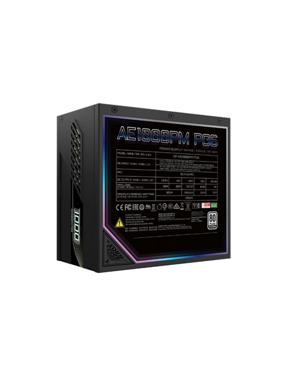 კვების ბლოკი: Gigabyte AORUS ELITE GP-AE1000PM PG5 1000W 80 Plus Platinum Modular PCIe 5.0