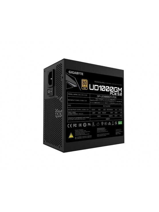 კვების ბლოკი: Gigabyte UD1000GM 1000W 80 PLUS Gold ATX 12V - GP-UD1000GM PG5