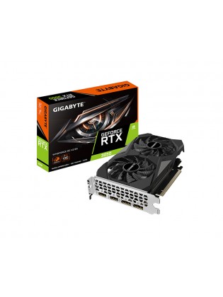 ვიდეო დაფა: Gigabyte GeForce RTX3050 WINDFORCE OC V2 6GB 96-Bit GDDR6 - GV-N3050WF2OCV2-6GD