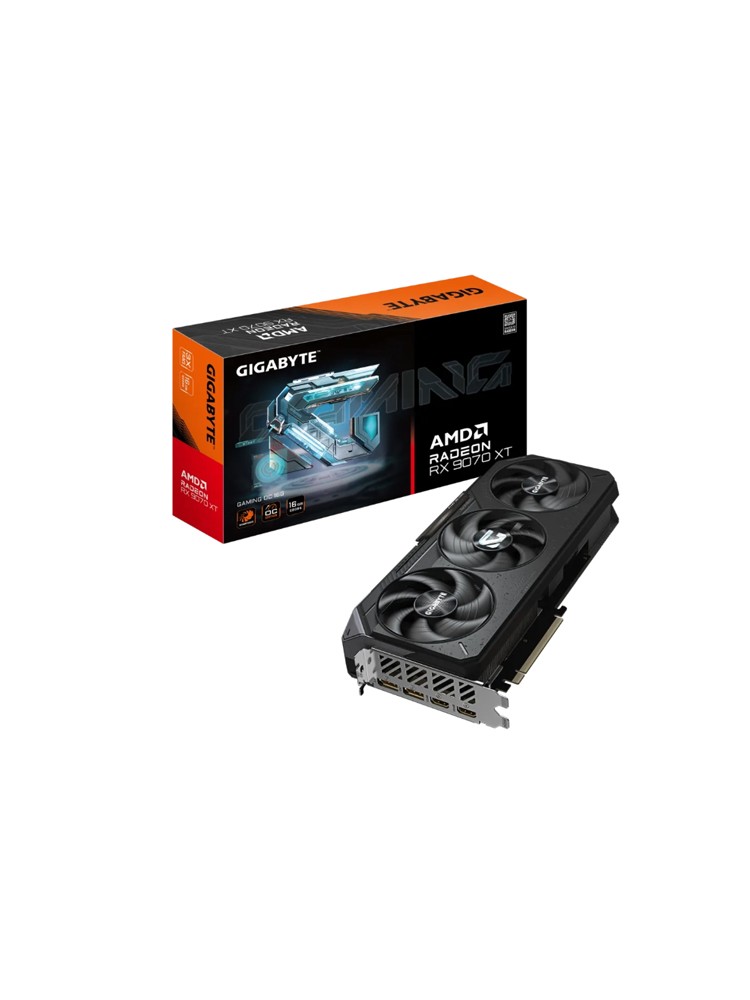 ვიდეო დაფა: Gigabyte Radeon RX9070 XT GAMING OC 16GB 256-Bit GDDR6 - GV-R9070XTGAMING OC-16GD