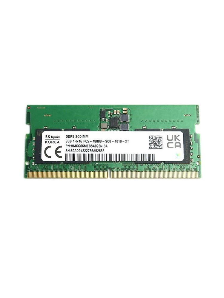 ოპერატიული მეხსიერება: SK-Hynix 8GB DDR5 5600MHz SODIMM - HMCG66AGBSA092N