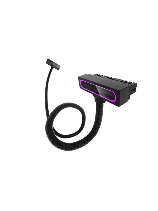 PSU კაბელის დამაგრძელებელი: Asiahorse HYDRUS 24PIN BLACK - 30CM