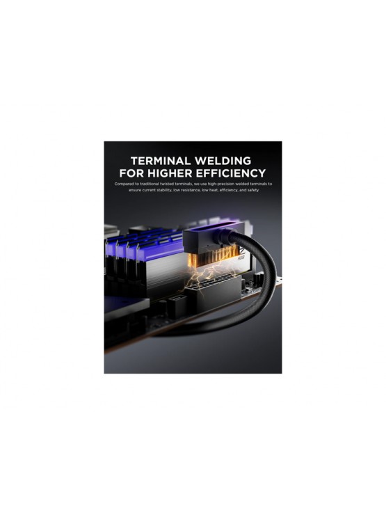 PSU კაბელის დამაგრძელებელი: Asiahorse HYDRUS 24PIN BLACK - 30CM