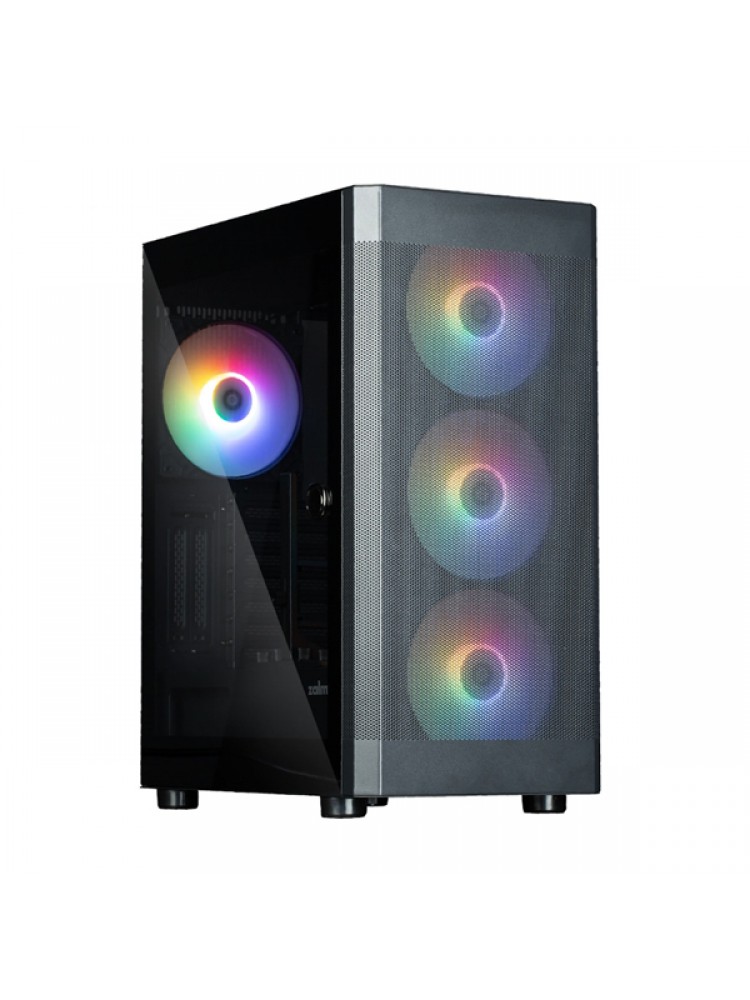 ქეისი: Zalman i4 TG 4x140mm RGB LED Fans Mid-Tower Black