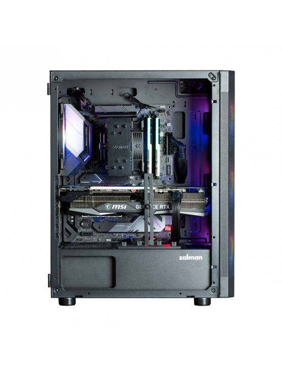 ქეისი: Zalman i4 TG 4x140mm RGB LED Fans Mid-Tower Black