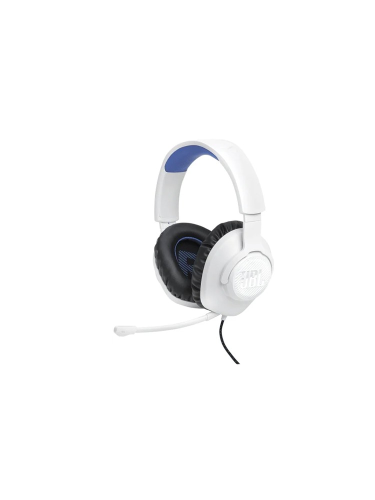 ყურსასმენი: JBL Quantum 100P Console Wired Headphone White - JBLQ100PWHTBLU