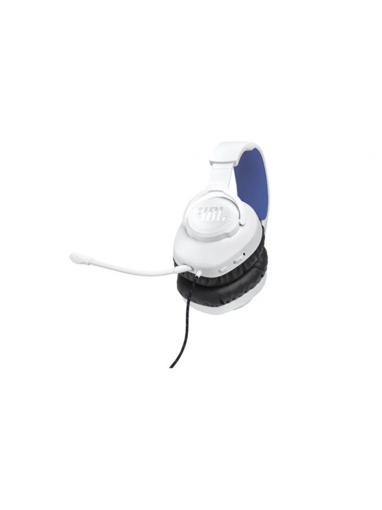 ყურსასმენი: JBL Quantum 100P Console Wired Headphone White - JBLQ100PWHTBLU