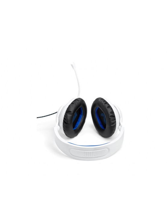 ყურსასმენი: JBL Quantum 100P Console Wired Headphone White - JBLQ100PWHTBLU