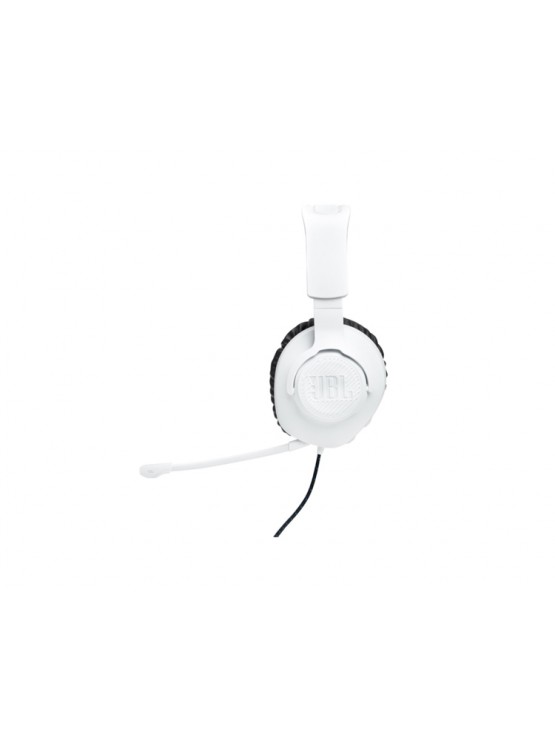 ყურსასმენი: JBL Quantum 100P Console Wired Headphone White - JBLQ100PWHTBLU