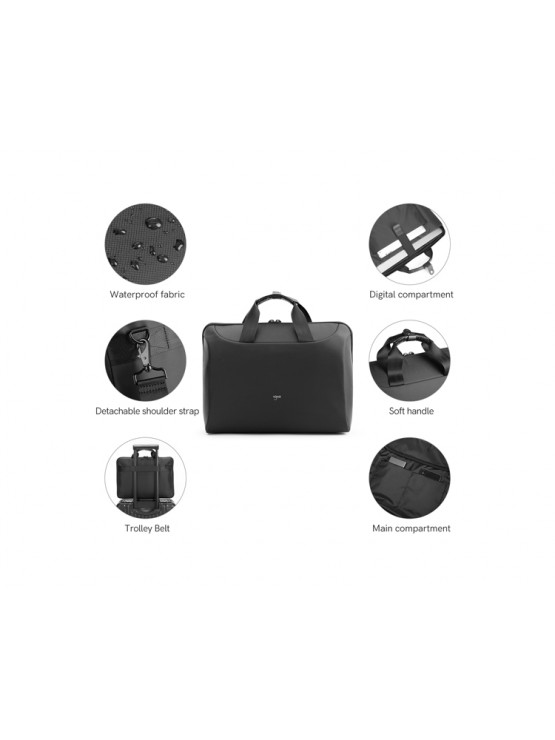 ნოუთბუქის ჩანთა: Kingsons Laptop Bag 15.6" Black - K9836W (KS25741)