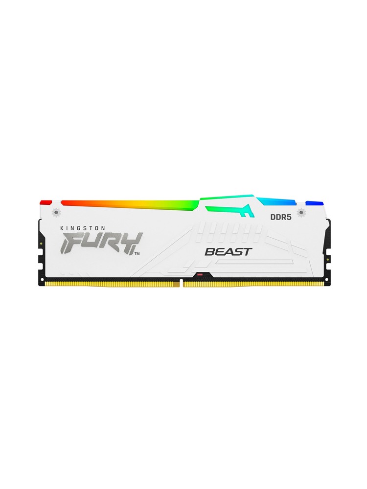ოპერატიული მეხსიერება: Kingston FURY Beast White RGB DDR5 32GB 6000MHz DIMM XMP/EXPO - KF560C36BWEA-32