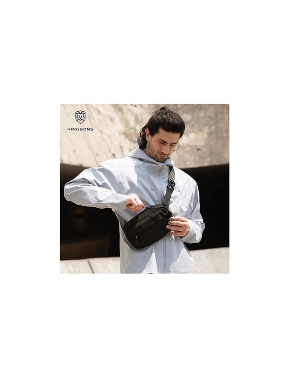 ჩანთა: Kingsons Sling Bag Black - KS25056