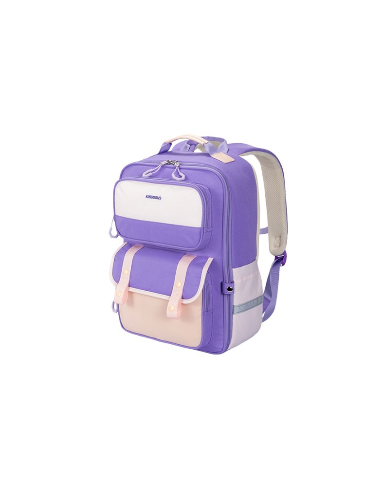 ზურგჩანთა: kingsons 15.6" Primary School Backpack Purple - KS251093