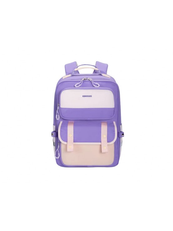 ზურგჩანთა: kingsons 15.6" Primary School Backpack Purple - KS251093