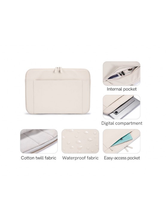 ნოუთბუქის ჩანთა: kingsons 14" Laptop Sleeve Bag Beige - KS251302
