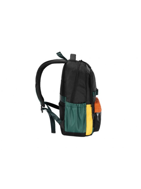 ზურგჩანთა: kingsons 15.6" Primary School Backpack Black/Green - KS251308
