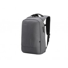 ზურგჩანთა: Kingsons Anti Theft Commuter Backpack With USB Charger 15.6" Grey - KS3149W-D