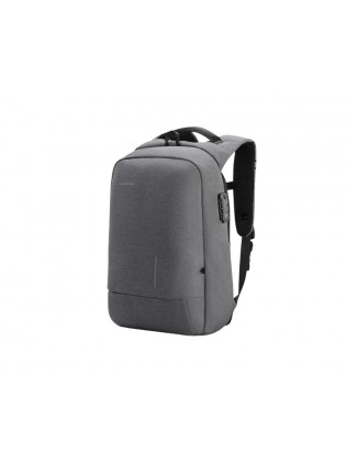 ზურგჩანთა: Kingsons Anti Theft Commuter Backpack With USB Charger 15.6" Grey - KS3149W-D