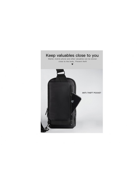 ზურგჩანთა: Kingsons Sling Bag 7" Black - KS3211W
