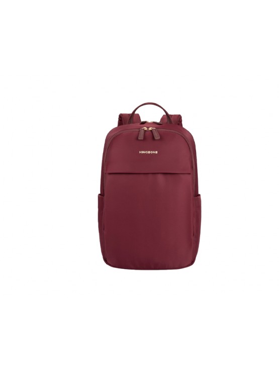 ზურგჩანთა: Kingsons Waterproof High Quality Women Backpack 14.9" Wine Red - KS25002