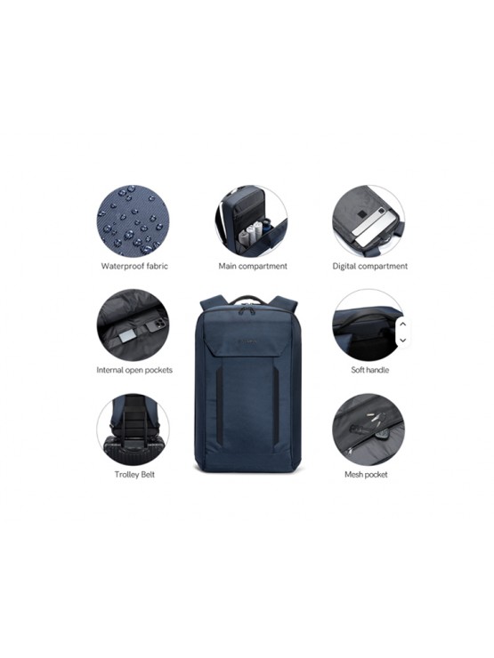 ზურგჩანთა: Kingsons Waterproof Expandable Backpack 15.6" Dark Blue - KS25054