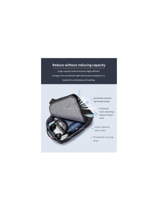 ზურგჩანთა: Kingsons Waterproof Laptop Backpack 15.6" Black - KS25460