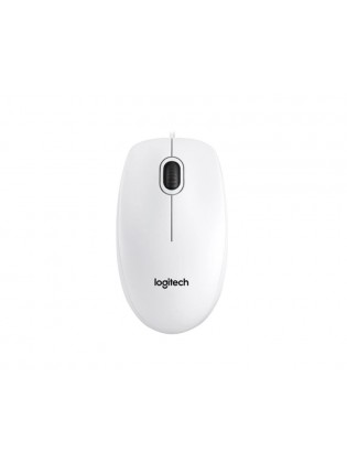 მაუსი: Logitech B100 Optical USB Mouse White - 910-003360