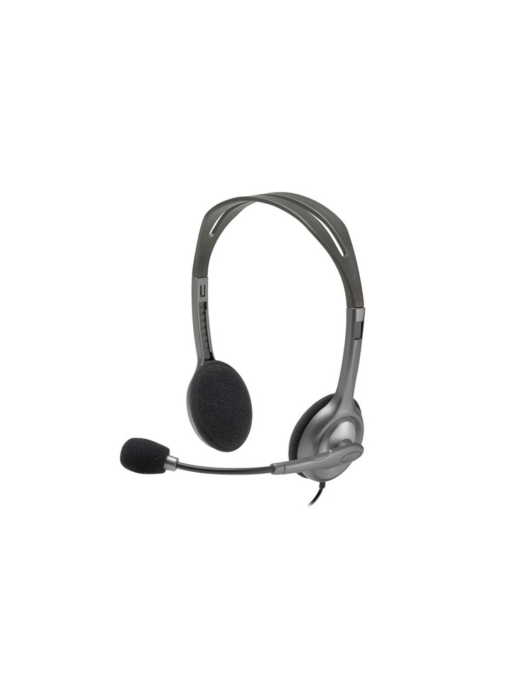 ყურსასმენი: Logitech H110 Stereo Headset Grey/Silver - 981-000271