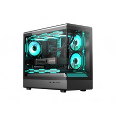 ქეისი: Golden Field Lantau Lite 360 6x120mm ARGB Fans Mid Tower Black
