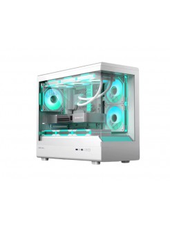 ქეისი: Golden Field Lantau Lite 360 6x120mm ARGB Fans Mid Tower White