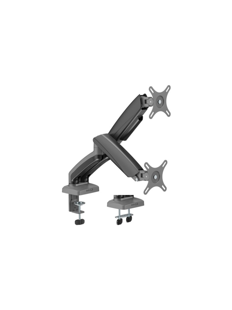 მონიტორის საკიდი: Vertex VX-2MA-01G Elegance Dual Screen Mechanical Spring Monitor Arm 17"-32"