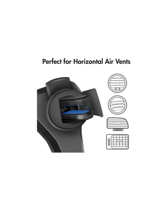 სმარტფონის სამაგრი: Logilink AA0164 Smartphone holder for air vents 4-6.5" smartphones Black