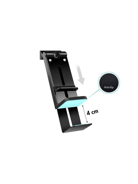 სმარტფონის სამაგრი: Logilink AA0169 Fold- & Clampable Smartphone Holder for 4.7-6.9" 360° Rotatable Black