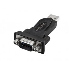 ადაპტერი: Logilink AU0002F USB 2.0 to DB9/M (RS232) Adapter Black