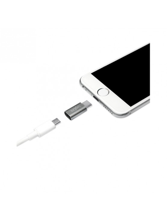 ადაპტერი: Logilink AU0040 USB-C adapter set C/M to USB-A/F + C/M to Micro-USB/F Silver