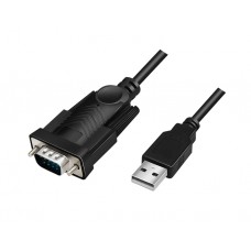 კაბელი: Logilink AU0048A USB 2.0 to Serial Cable Black 1.5 m