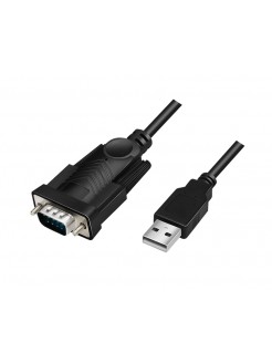 კაბელი: Logilink AU0048A USB 2.0 to Serial Cable Black 1.5 m