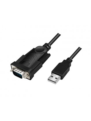 კაბელი: Logilink AU0048A USB 2.0 to Serial Cable Black 1.5 m