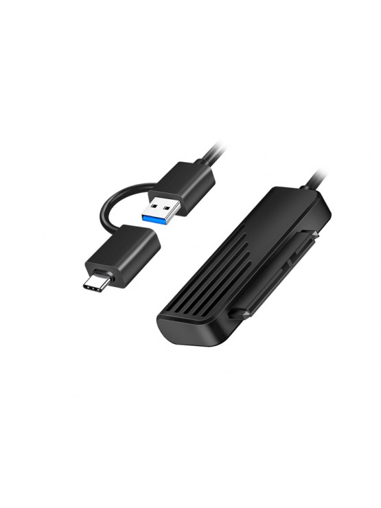ადაპტერი: Logilink AU0062 USB-A/USB-C 2-in-1 to SATA Adapter USB 3.2 Gen1 Compatible Black
