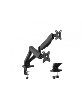 მონიტორის საკიდი: Logilink BP0177 Dual monitor mount 17"-32" flat & curved monitors aluminum Black