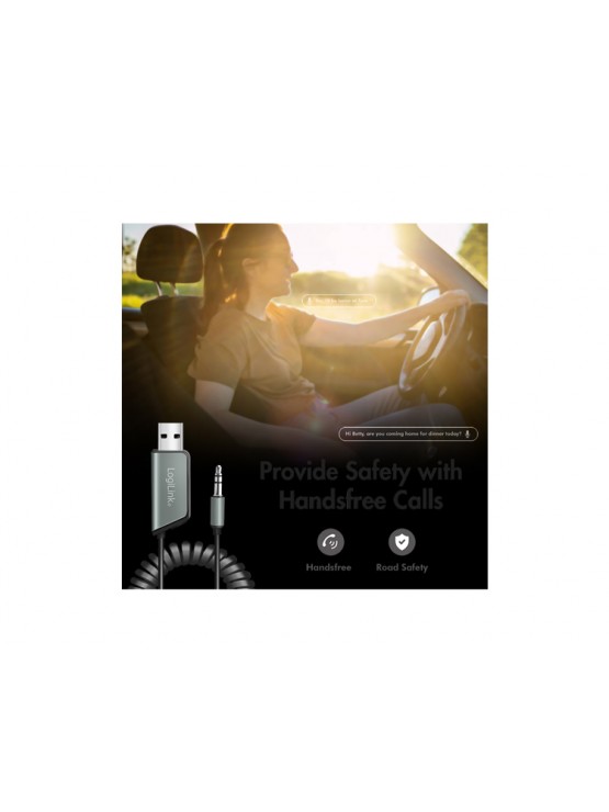 ადაპტერი: Logilink BT0065 Wireless Audio Receiver for Vehicles With 3.5mm AUX & USB Connector