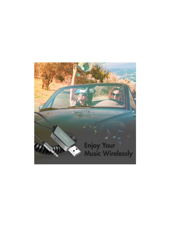 ადაპტერი: Logilink BT0065 Wireless Audio Receiver for Vehicles With 3.5mm AUX & USB Connector